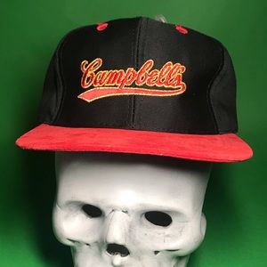 Vintage Campbell's Soup Hat Velvet-like Red Rare